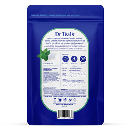 Epsom Salt Magnesium Soak, Relax & Relief with Eucalyptus & Spearmint, 3 Lbs